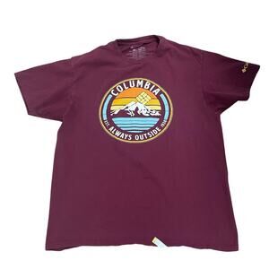 Columbia Mens Size Large Graphic Tee Short Sleeve Outdoors Casual